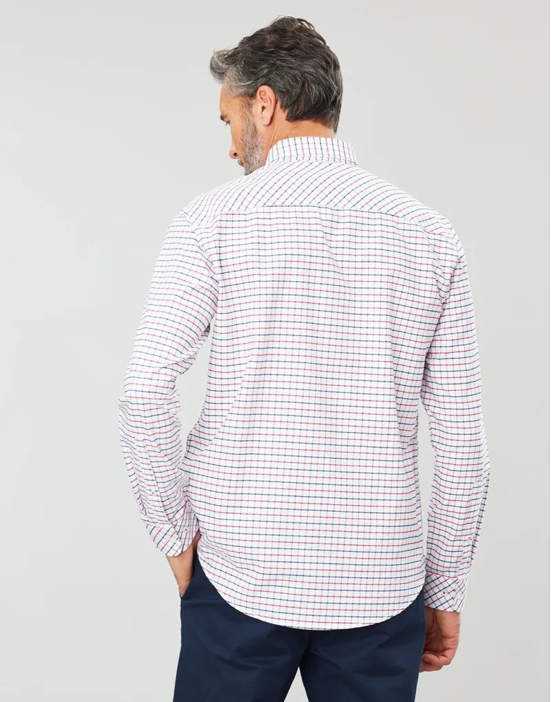 Joules Welford Classic White Red and Blue Check Shirt-3